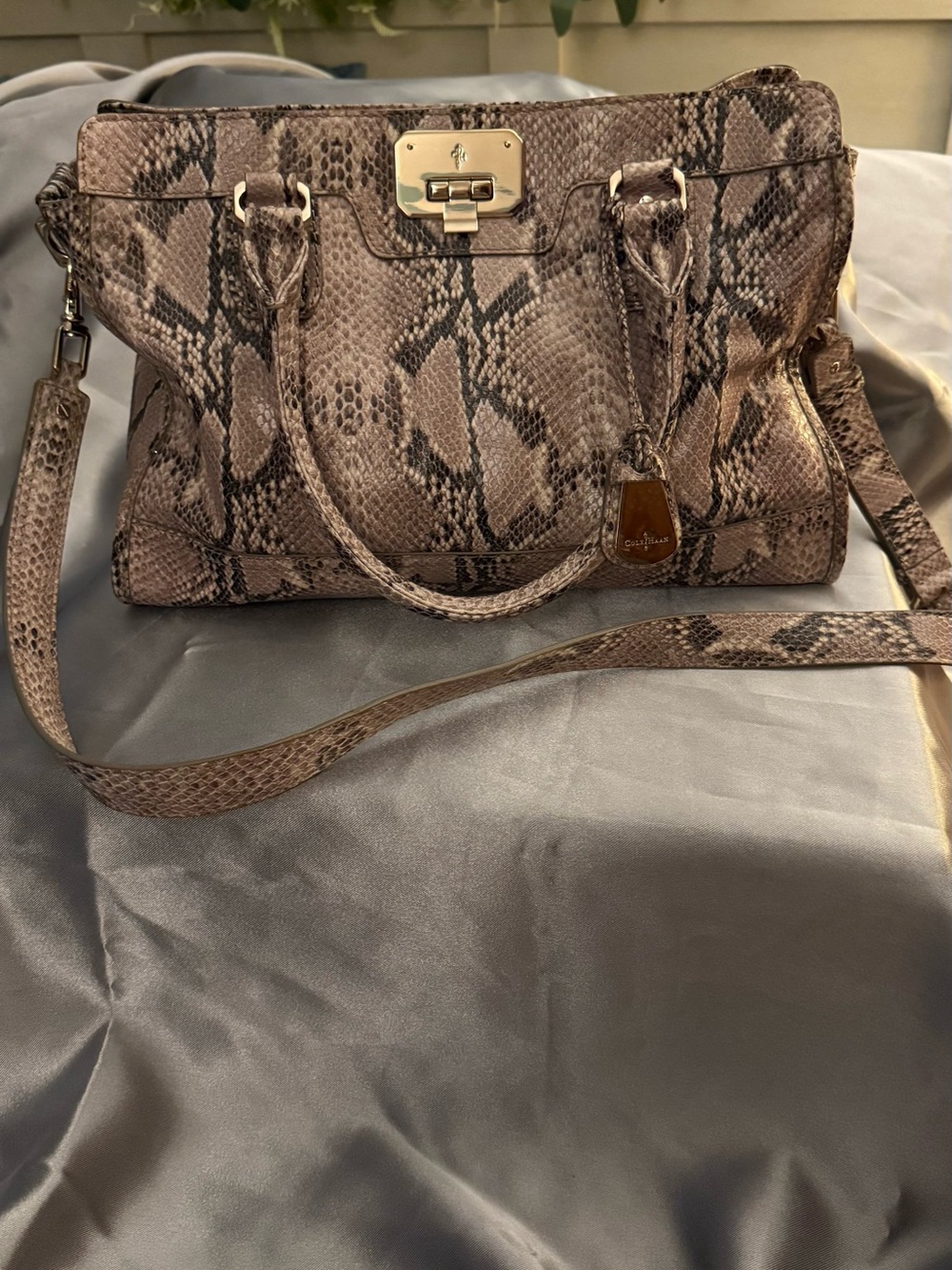 Cole Haan Tote Snake-Print Satchel and Shoulder Bag